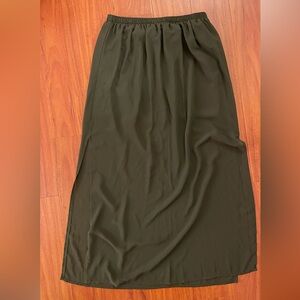 Forever 21 Olive Maxi Skirt